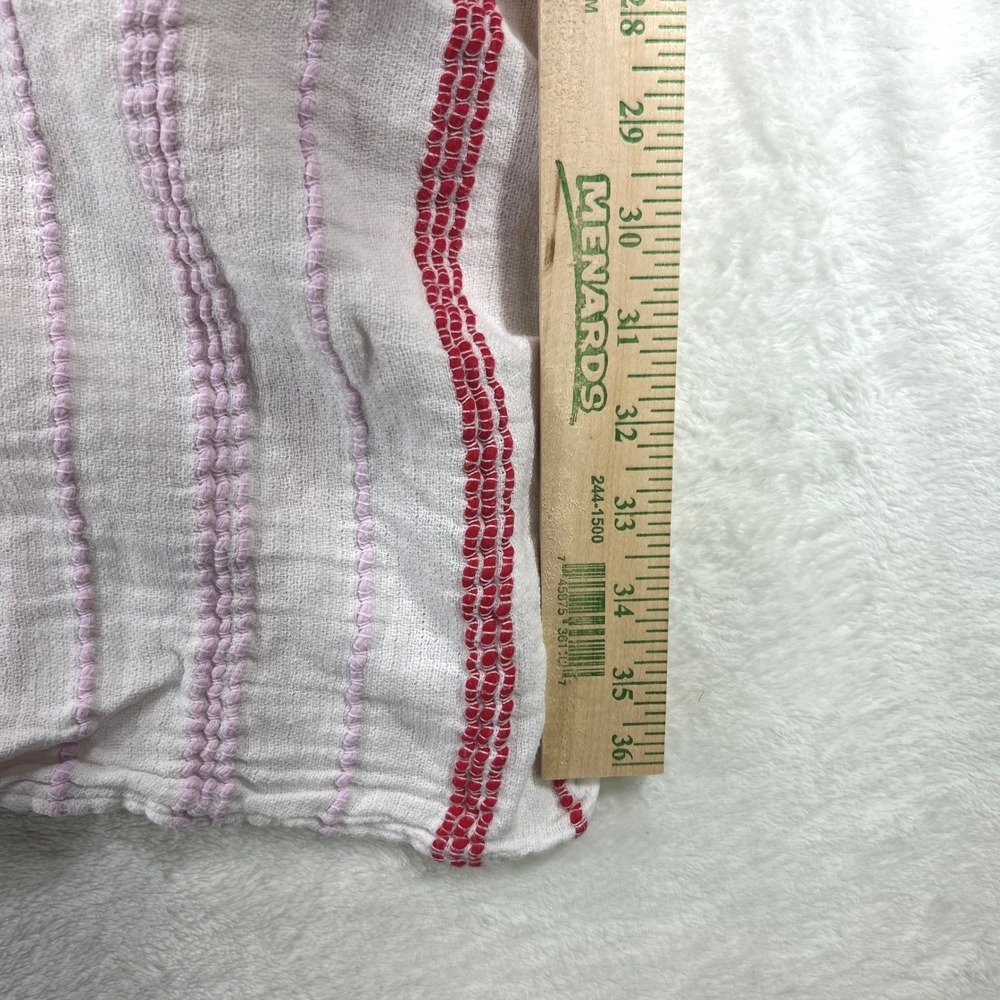 Aerie Coastal Grandmother Striped Fringe Kimono Wrap One Size - Picture 5 of 7
